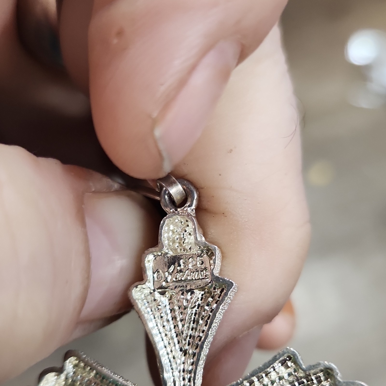 Streling Silver 925 Cross Pendant Charm Religious Theme Jewelry