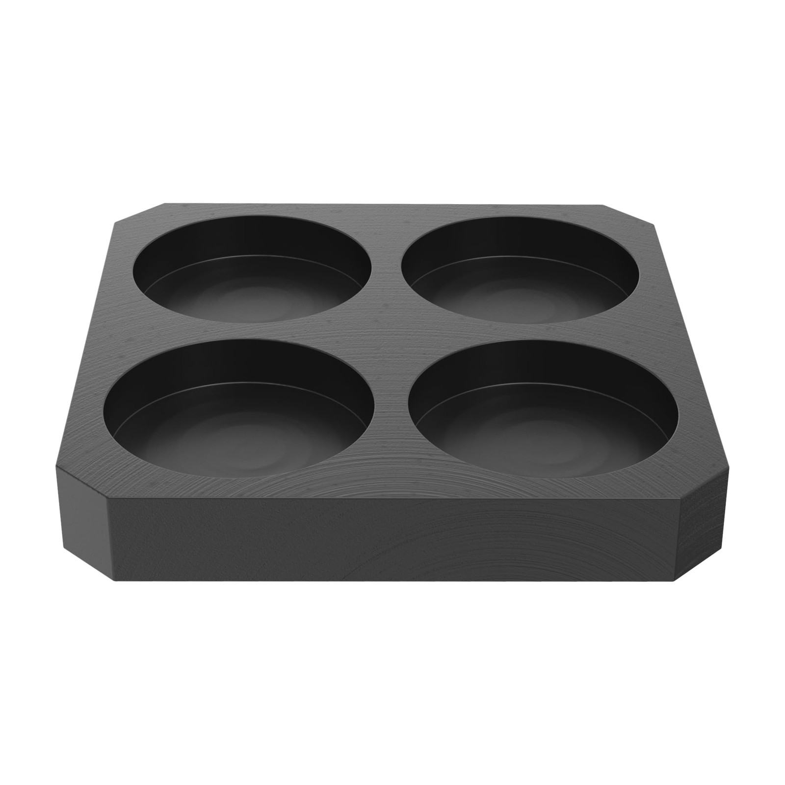 Nelyrho Graphite Ingot Mold, 3.74″ x 3.74″ x 0.55″, 1.57″ Round Coin Mold, Hi…