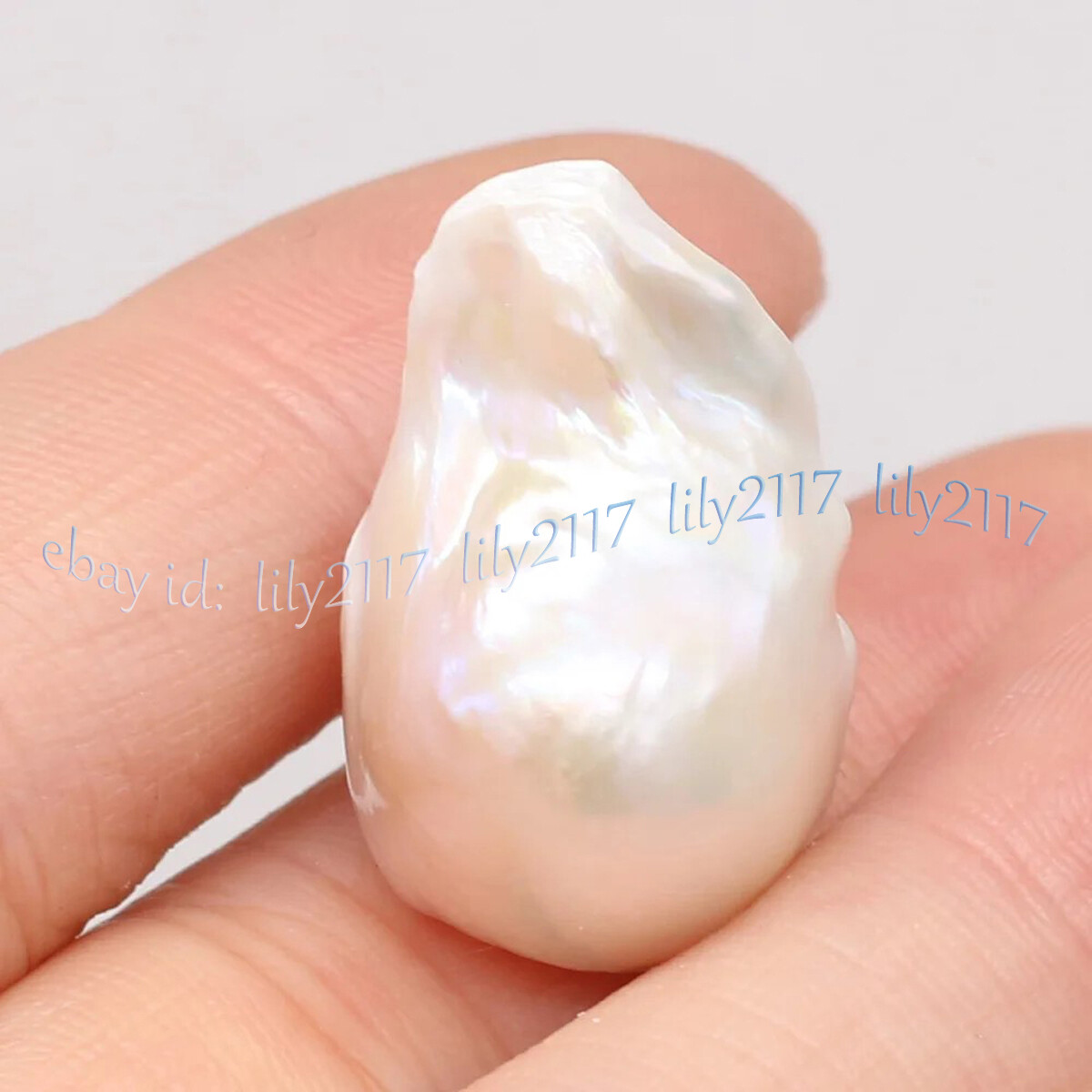 1 pc No Hole 15-30mm Natural Freshwater Baroque Keshi Pearl Loose Beads DIY