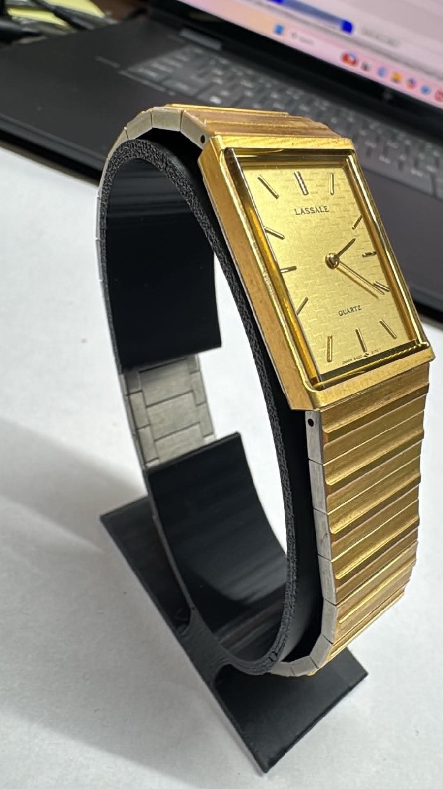 Vintage GT Seiko Lasalle Mens Watch, Ultra Thin, Model 8420-6709 (A20) RUNS