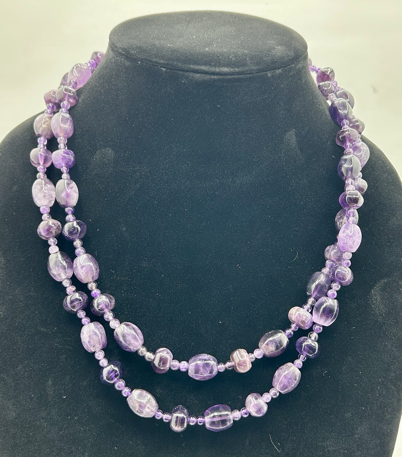 Mine Finds by Jay King Jewelry Set Sterling And Amethyst Necklace Is 42” Long