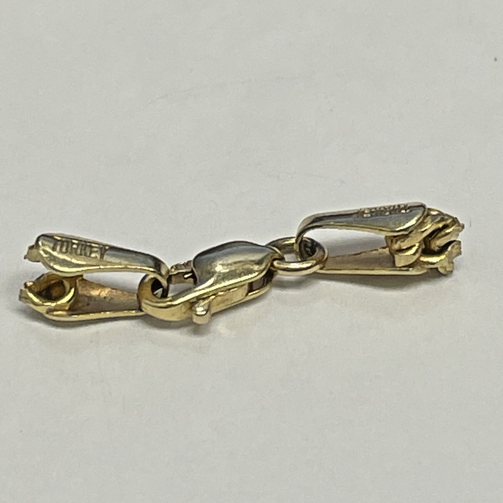10k Yellow Gold Lobster Clasp & Jump Ring Chain End 4 x 8mm 0.7g Turkey