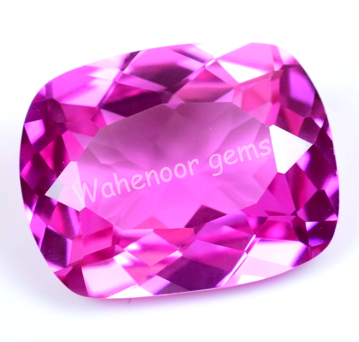 Natural Mogok Pink Ruby 37.20 Ct Cushion Certified Flawless Loose Gemstone