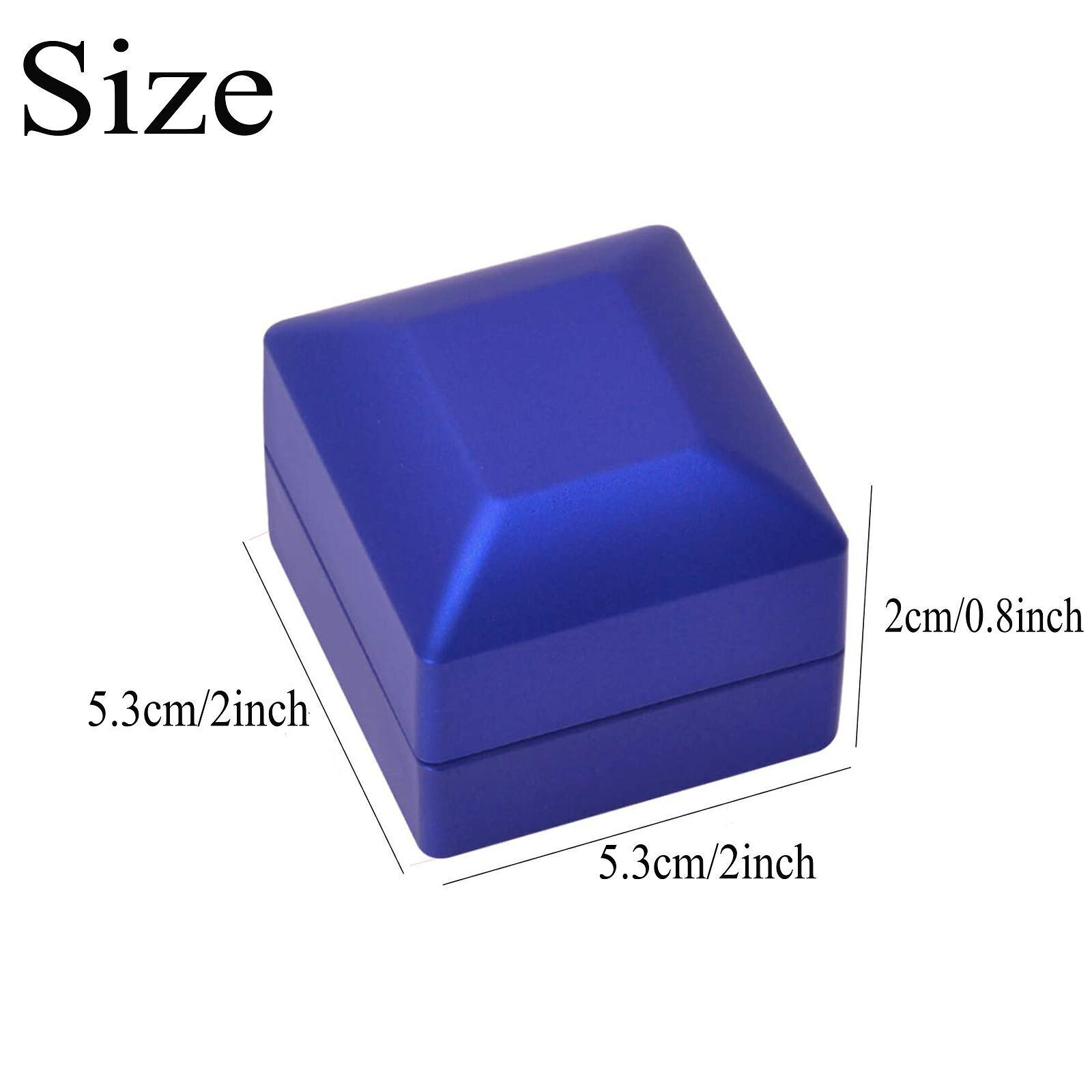 LED Ring Box Jewelry Case Engagement Wedding For Women Gifts Box USA