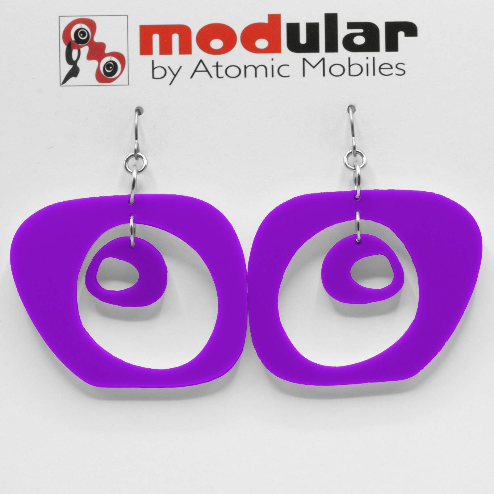 PARIS Statement Earrings – MOD Retro Mid Century Modern Style Gift For Her