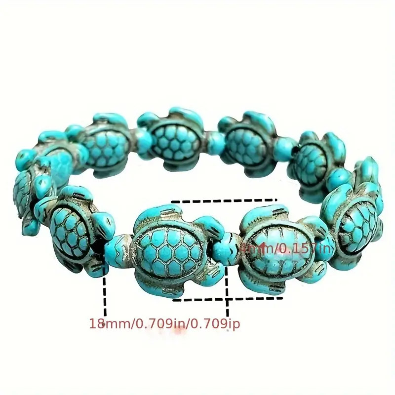 Sea Turtles Jewelry Turquoise Ocean Tortoise Boho Bracelet