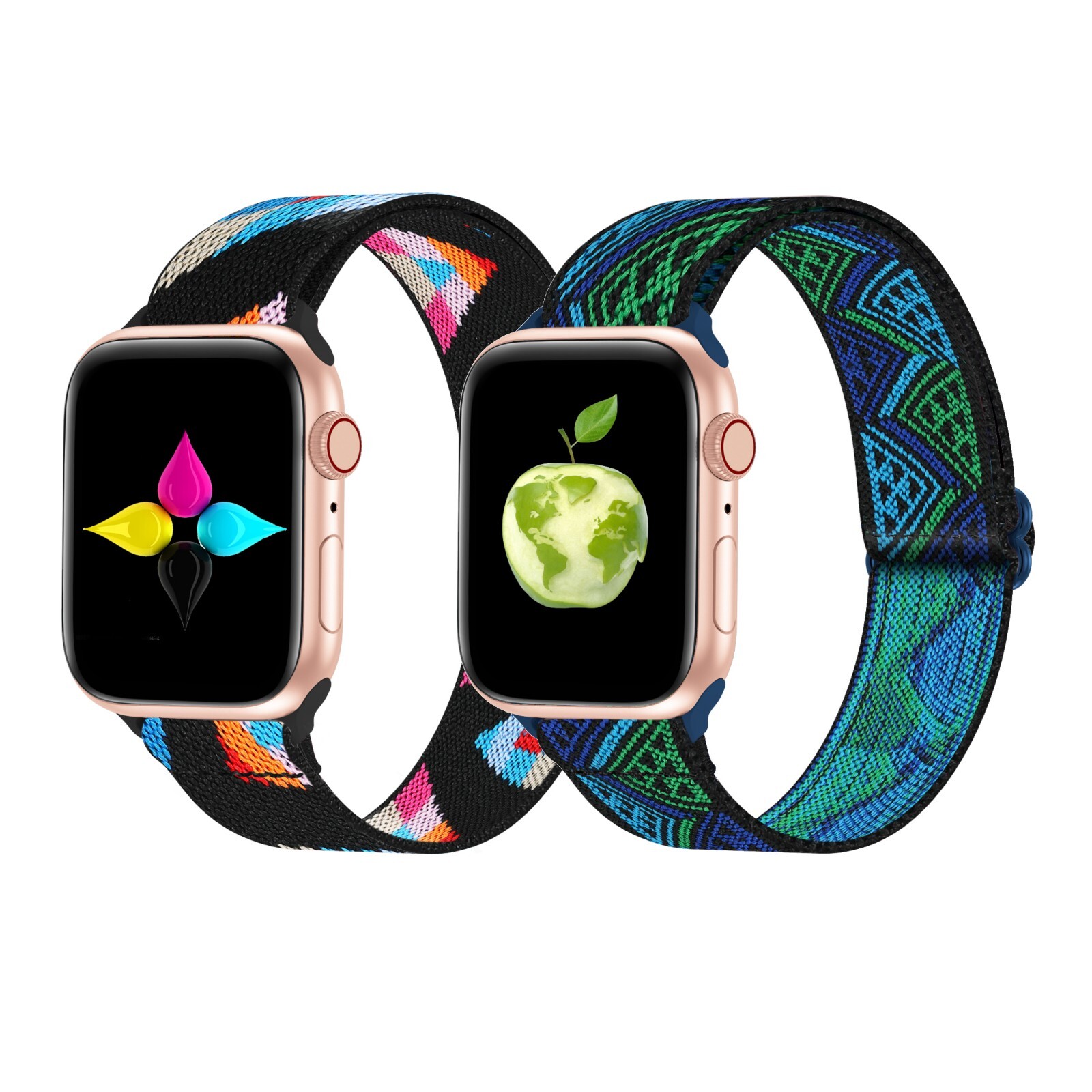 Adjustable Bracelet Fabric Band/Apple Watch Series 9, 8, 7, 6, 5, 4, 3, 2, 1, SE