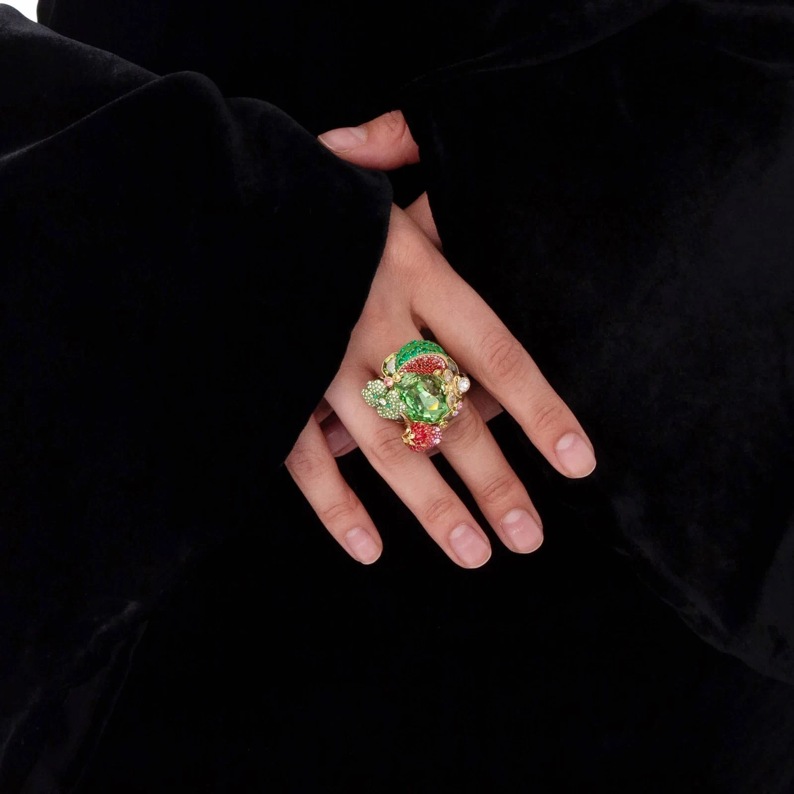 Swarovski Idyllia Multicolored Motif Ring