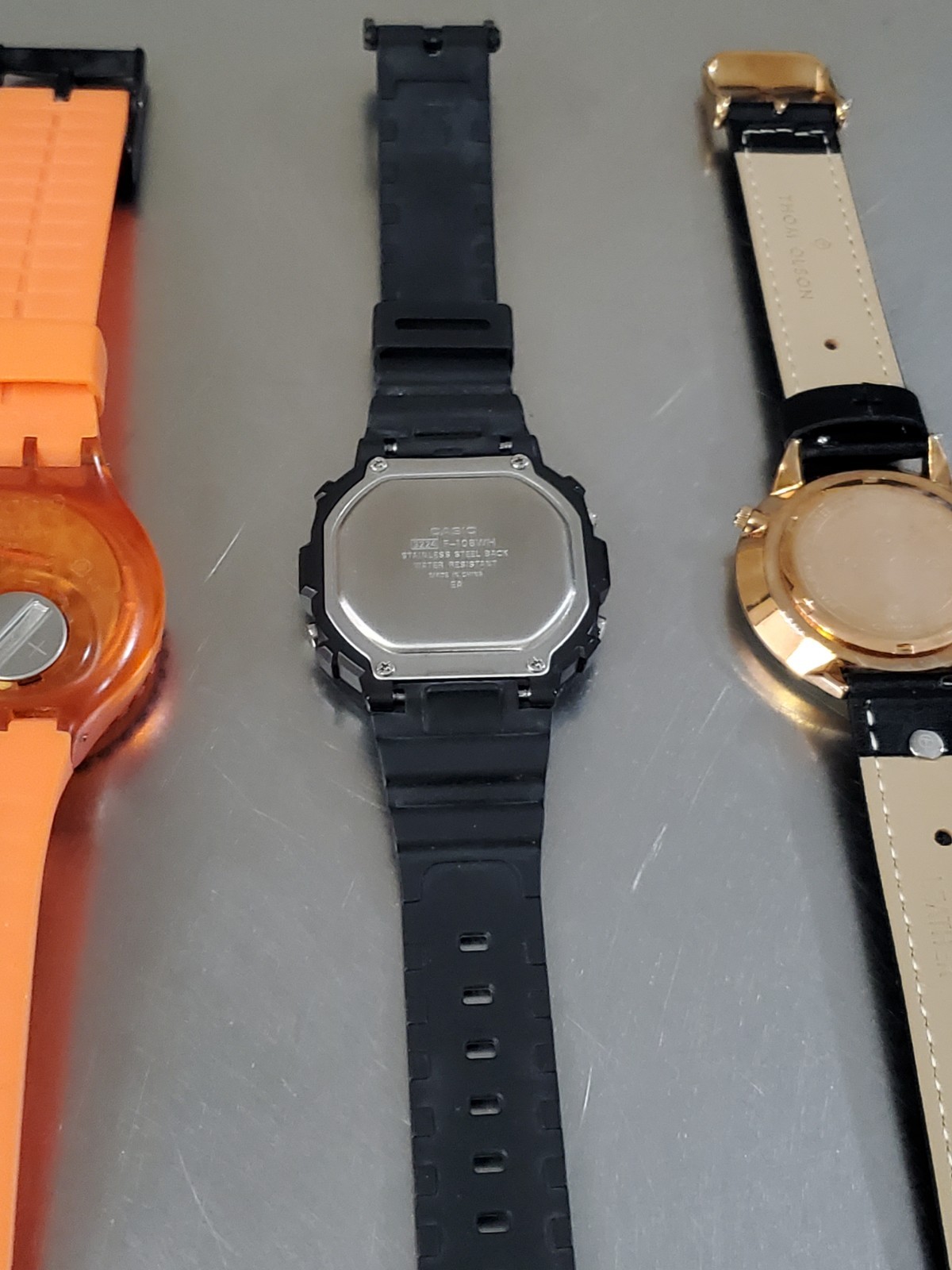 Working Watch Lot of 4: Swatch, Casio, Liz Claiborne, Thom Olson