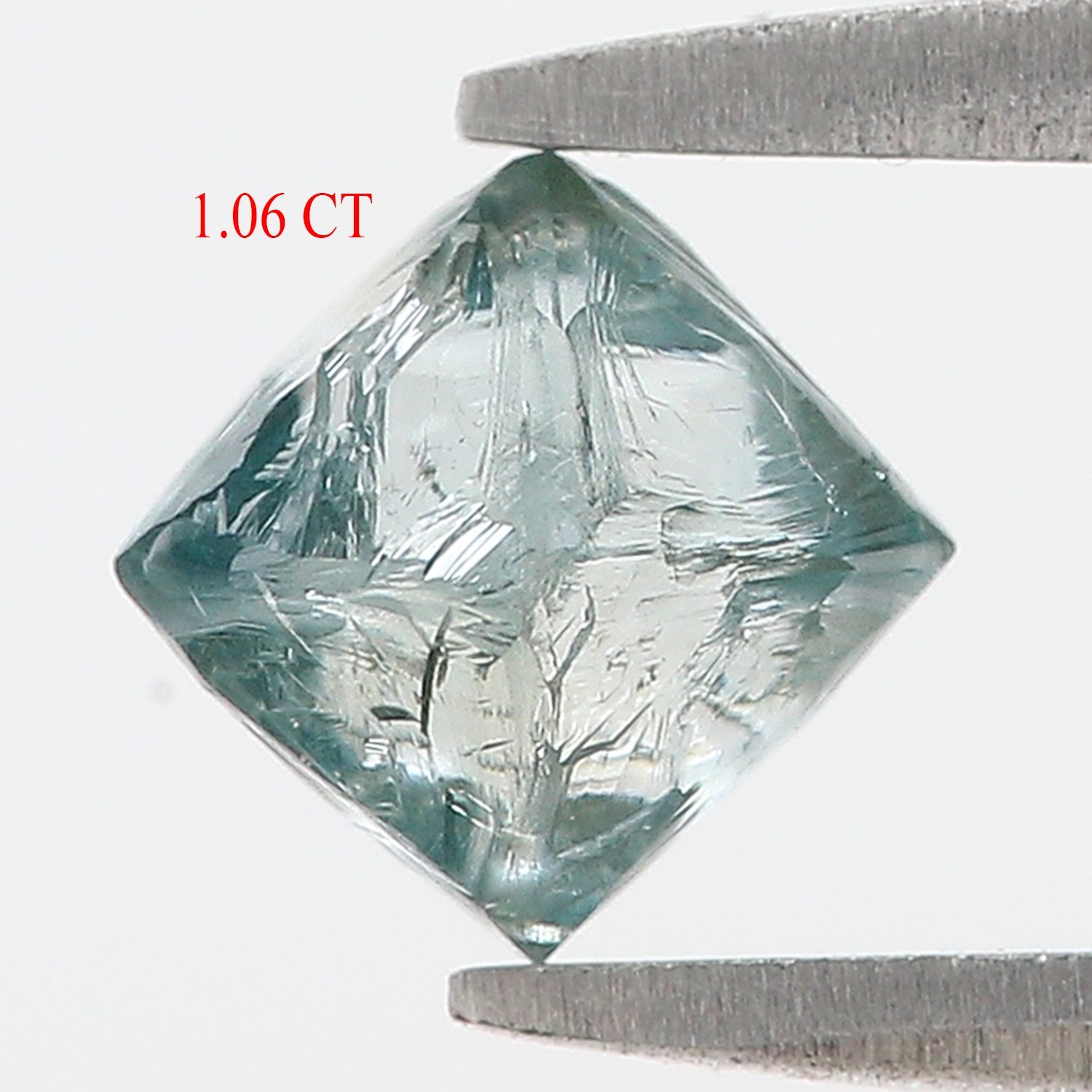 1.06 CT Natural Loose Rough Cut Diamond 6.40 MM Blue Color Rough Diamond N2624