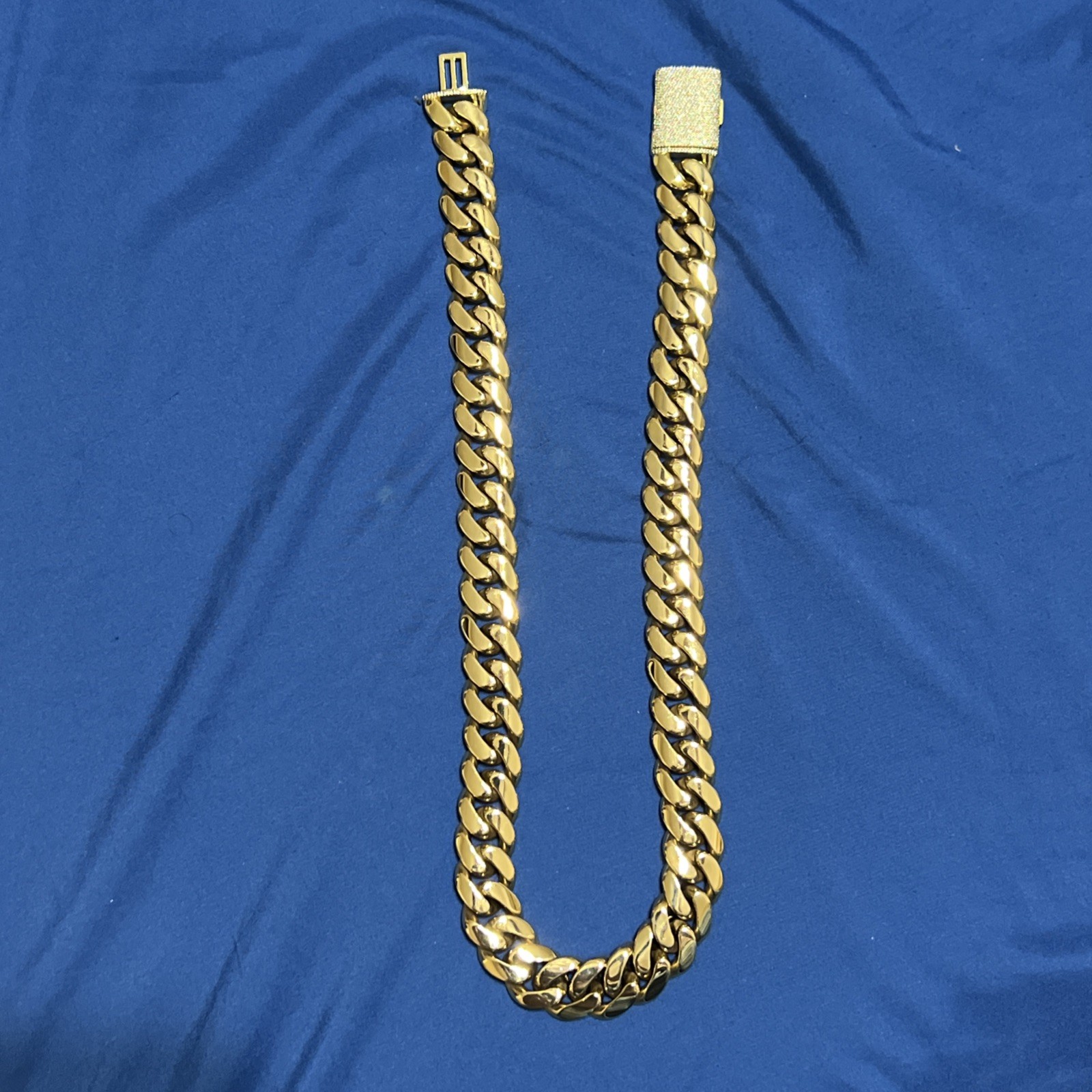 20MM 26INCH HEAVY MIAMI CUBAN 14KT GOLD ELECTROPLATED 10X WITH MOISSANITE CLASP