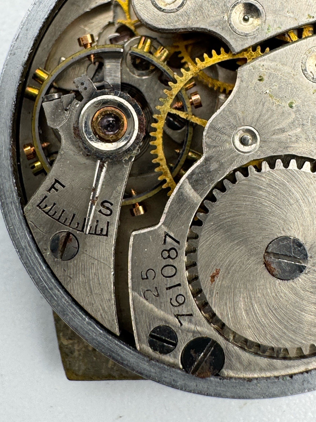Vintage Waltham 10L 7J Grade 461 Wristwatch Movement For Parts Or Repair