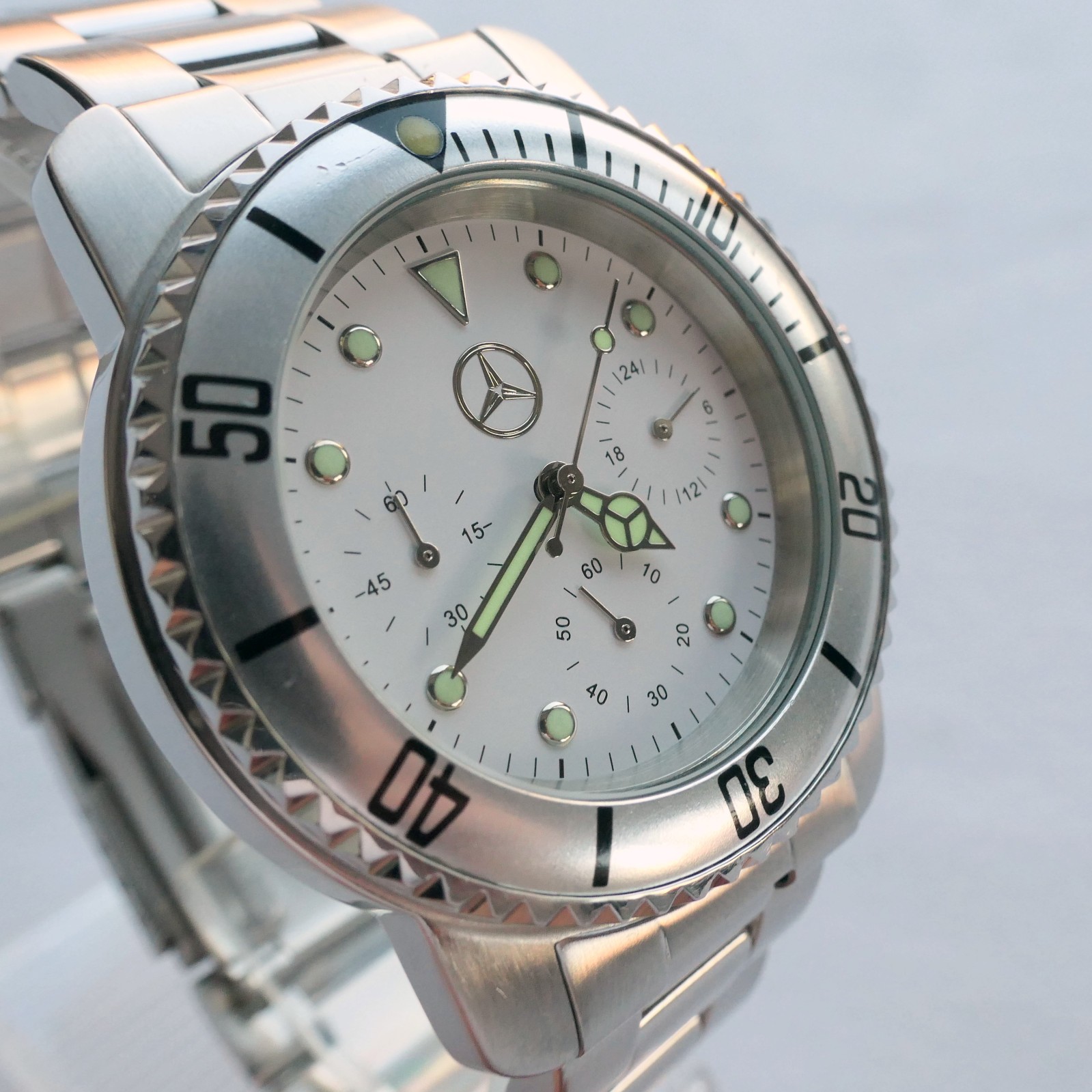 Mercedes Benz Classic Driver Racing AMG Sport Car Accessory Chronograph Watch