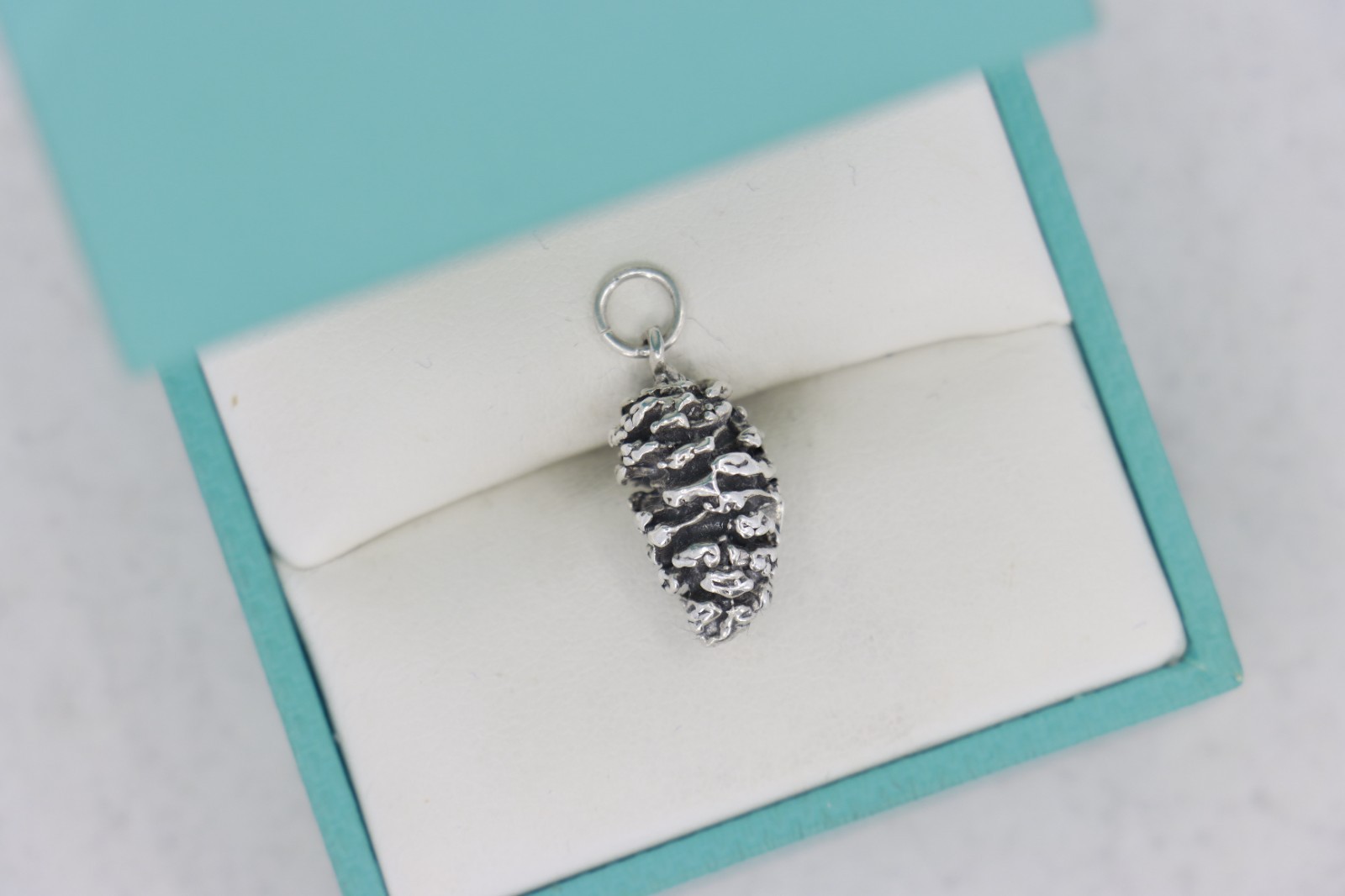 Sterling Silver Pinecone Charm, Christmas / Winter Collection