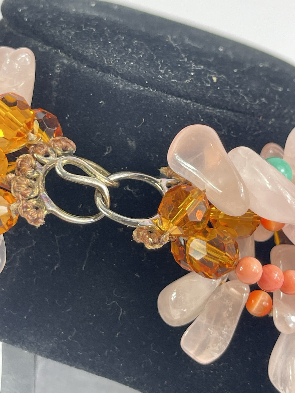 Simon Alcantara Design Polished Stone Necklace Stunning ! Bergdorf Goodman