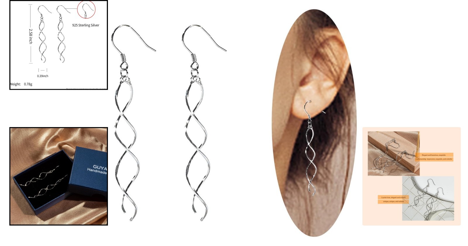 14K Gold & 925 Silver Threader Dangle Earrings – Handmade Hypoallergenic Jewelry