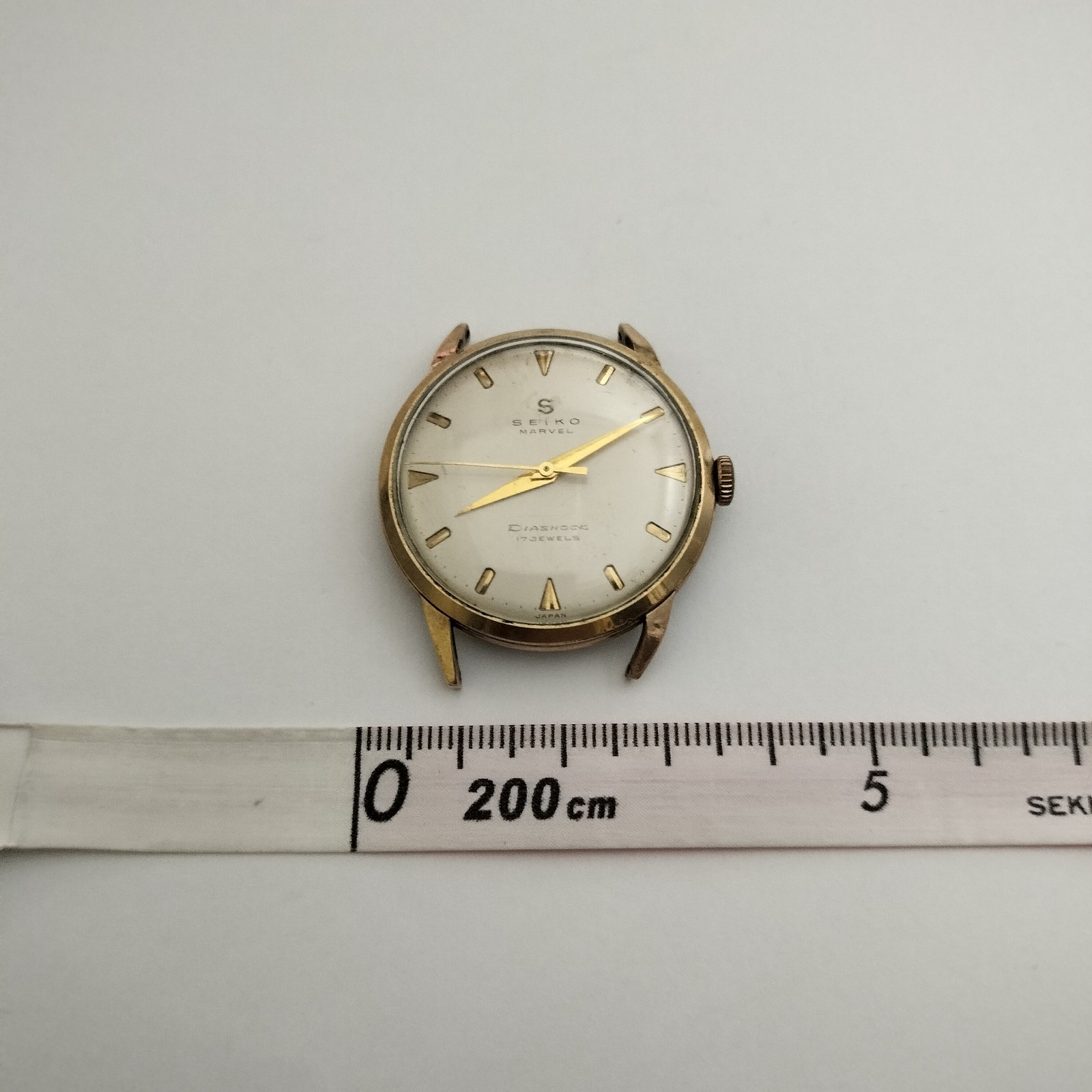 Vtg Seiko Marvel 14045 S-Mark 14K Gold Filled 17J Diashock Manual For Repair