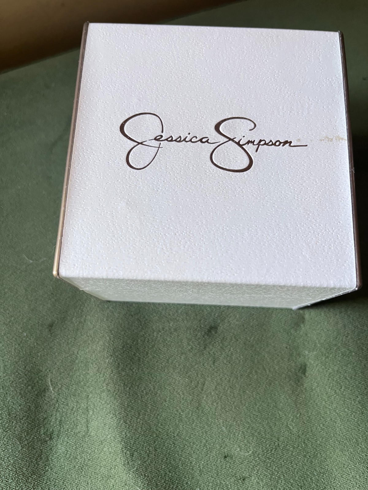 Jessica Simpson Watch Silver & Rose Gold Tone Key Heart Bangle Bracelet Set NEW