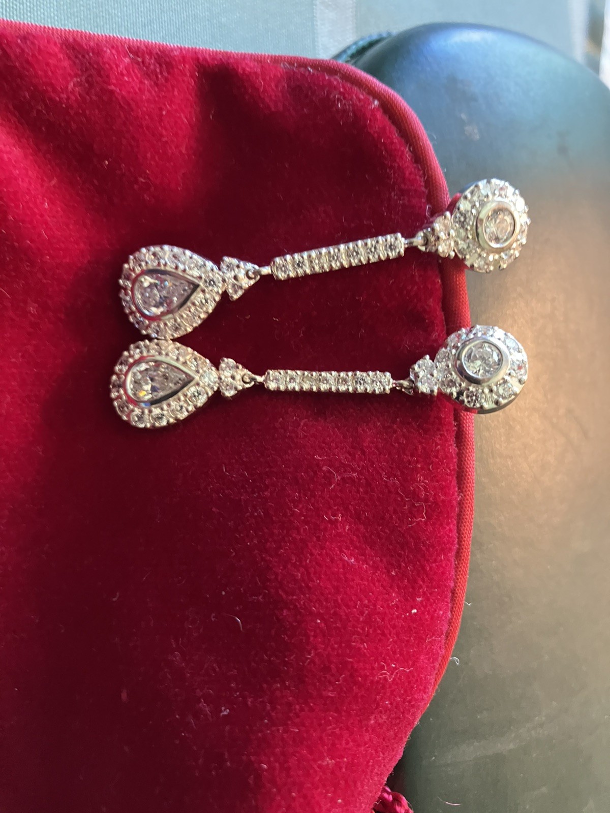 Sterling Drop Wedding Earings