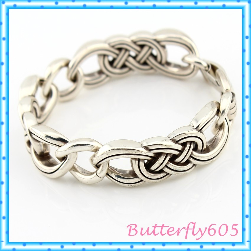 Brighton Interlok Unity Link Celtic Knot Fold Over Clasp Bracelet