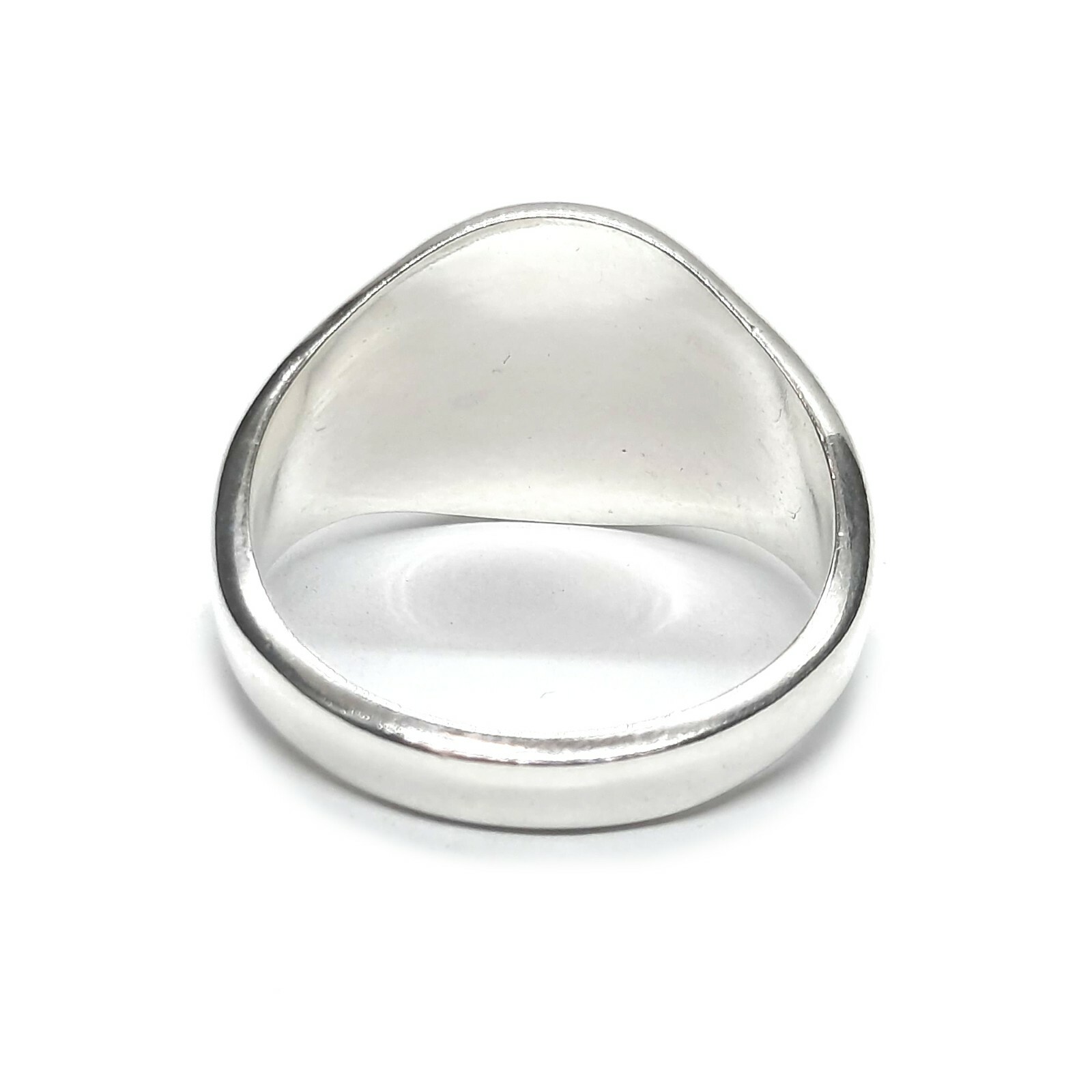 Genuine Sterling Silver Men Ring Chi Rho Alpha Omega Solid Stamped 925 Handmade
