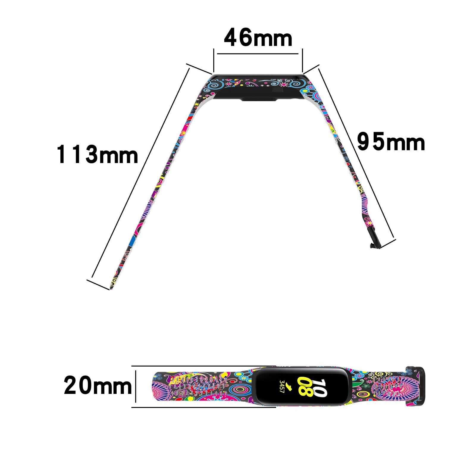 For Samsung Galaxy Fit 2 SM-R220 Replacement Strap Silicone Watch Band Wristband