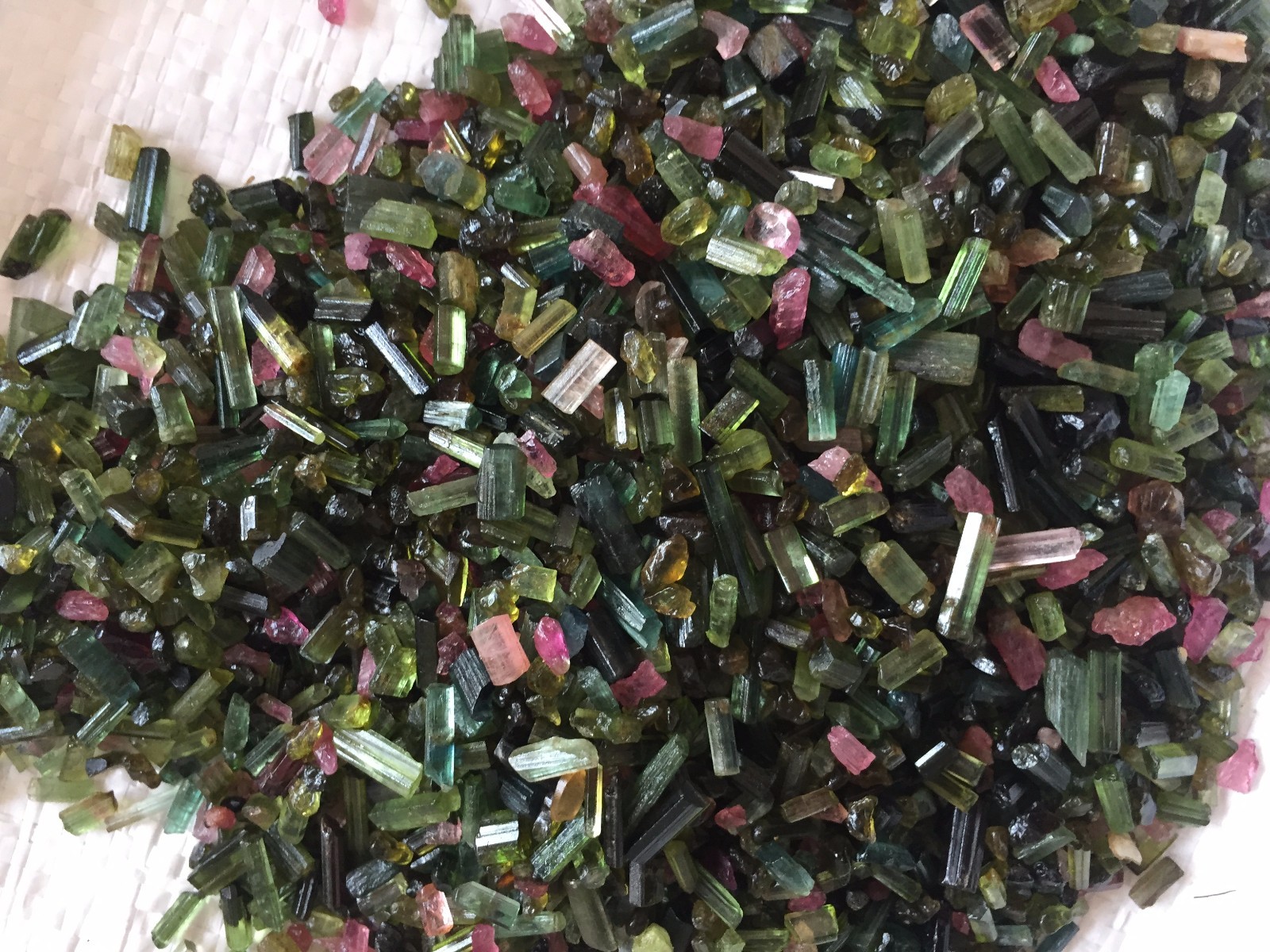 Natural Multi Tourmaline Pencil Form Rough, Multi tourmaline rough stone