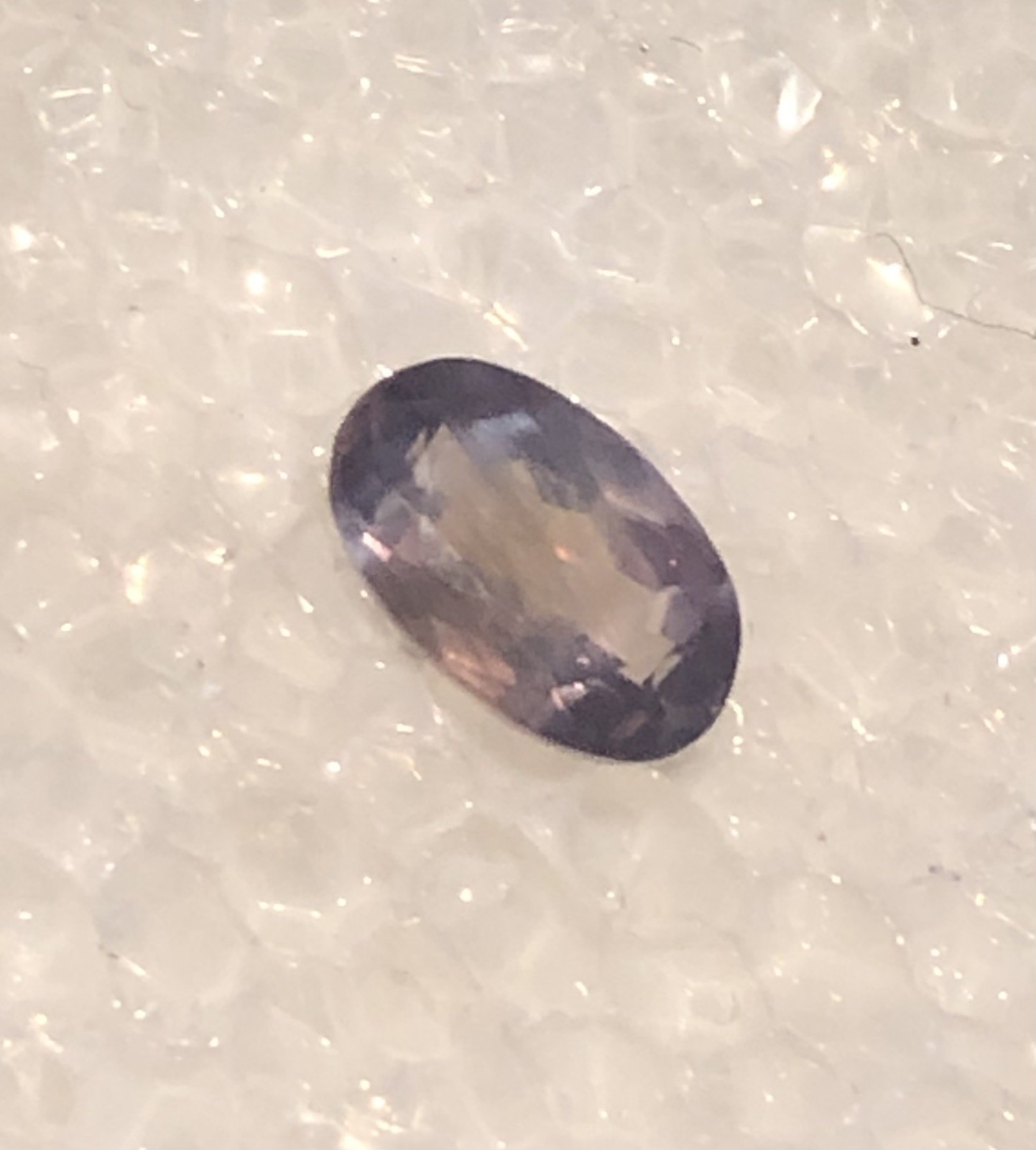 .75ct 6.9 X 4.4mm Natural Alexandrite-India-Great Color Change!
