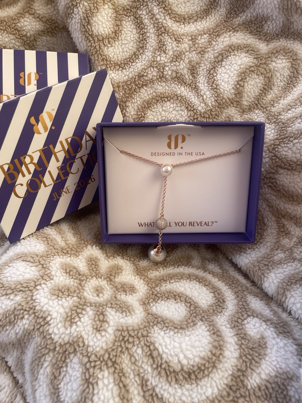 BP June 2026 Necklace She’s Elegant And Grace Ceramic Pearl On Rose gold