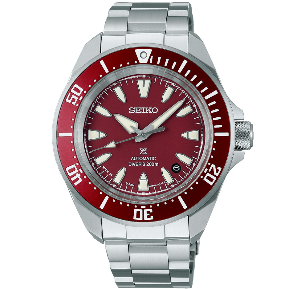 SEIKO PROSPEX SBDY129 Mechanical Automatic Diver Scuba Red Dial 41.7mm Watch