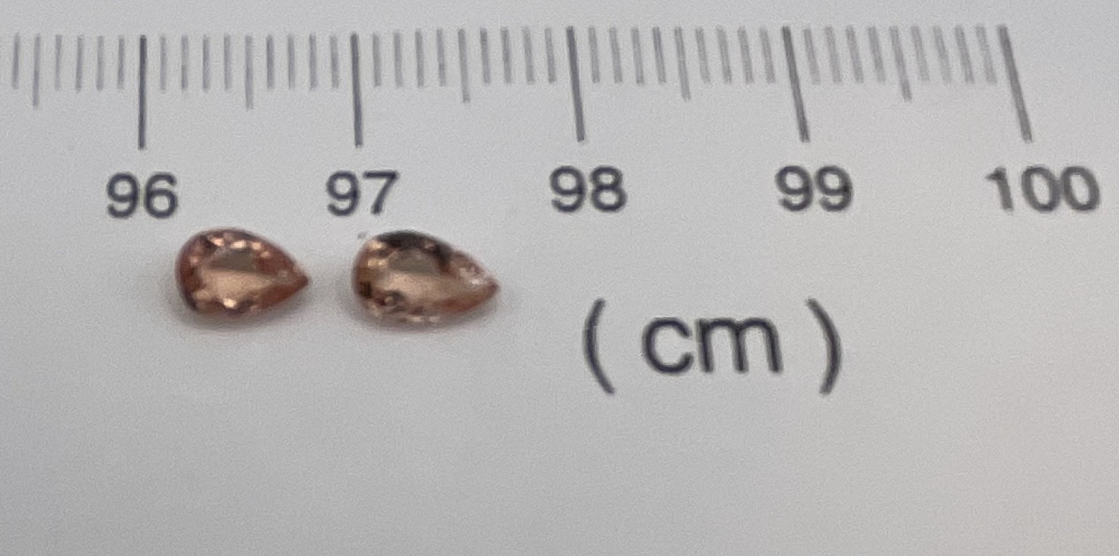 Imperial Topaz 0.96 Ctw Pair Clarity IF Pear Cut Pink Brazil I154