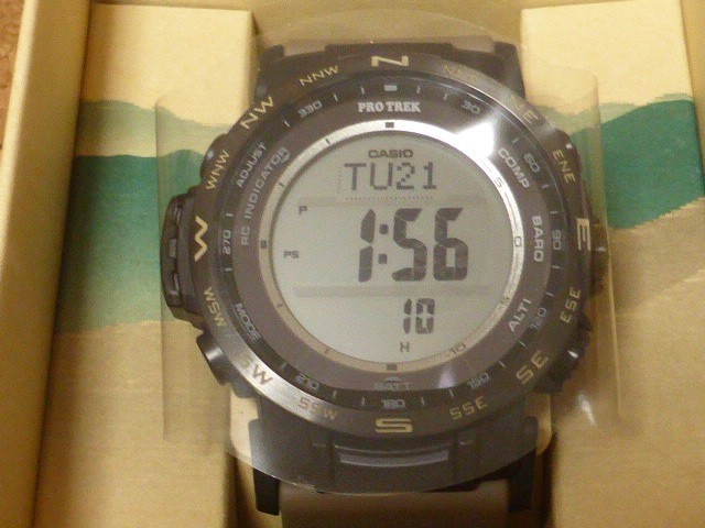 Casio PRO TREK PRW-35LD-5JF Luminous Dial Solar Radio Men Watch New in Box
