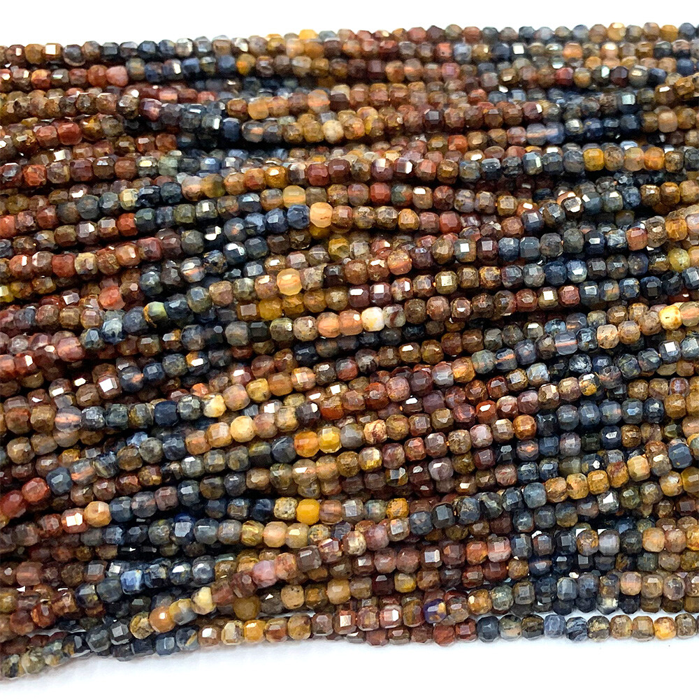 Tanzanite Tourmaline Pietersite Labradorite Spinel Edge Cube Faceted beads