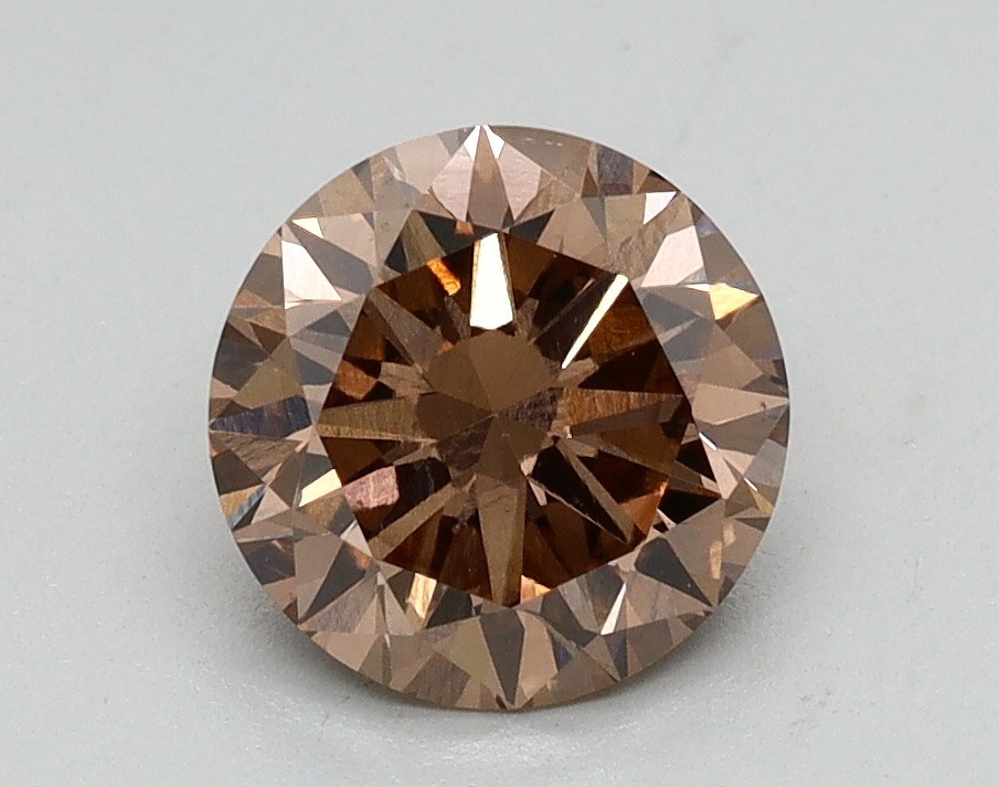 Round 1.06 Cts Fancy Brown VS2 IGI Certified Lab Grown CVD Diamond