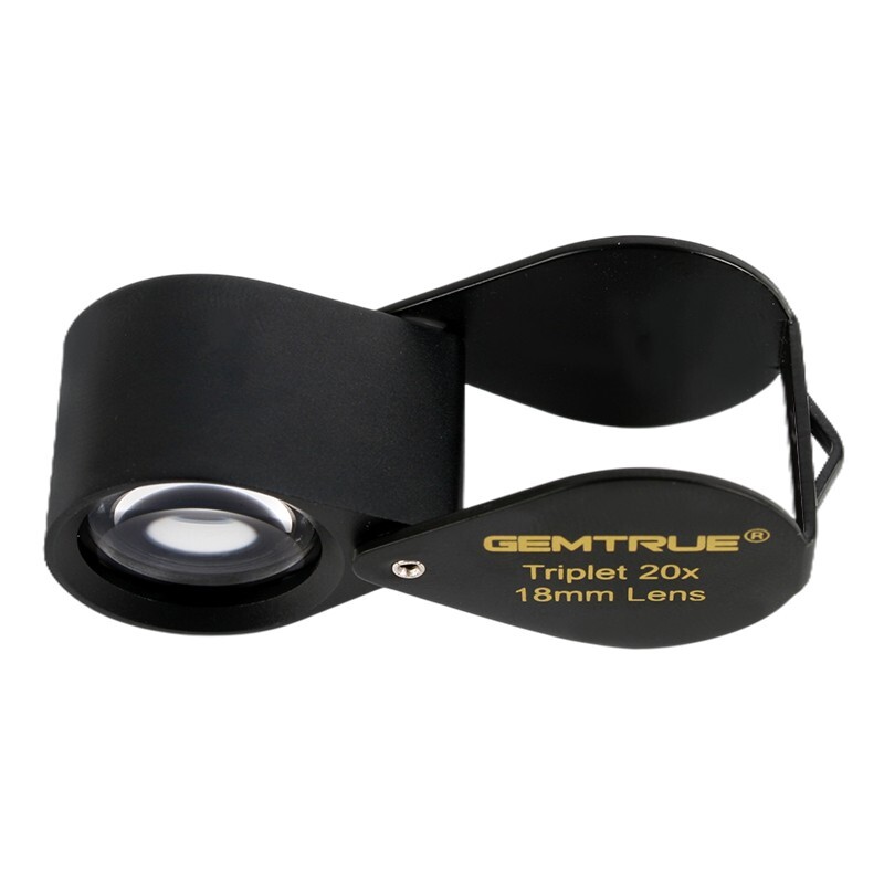 GemTrue 20x 18mm Triplet Diamond Loupe Jewelry Magnifier Gemstone Inspection