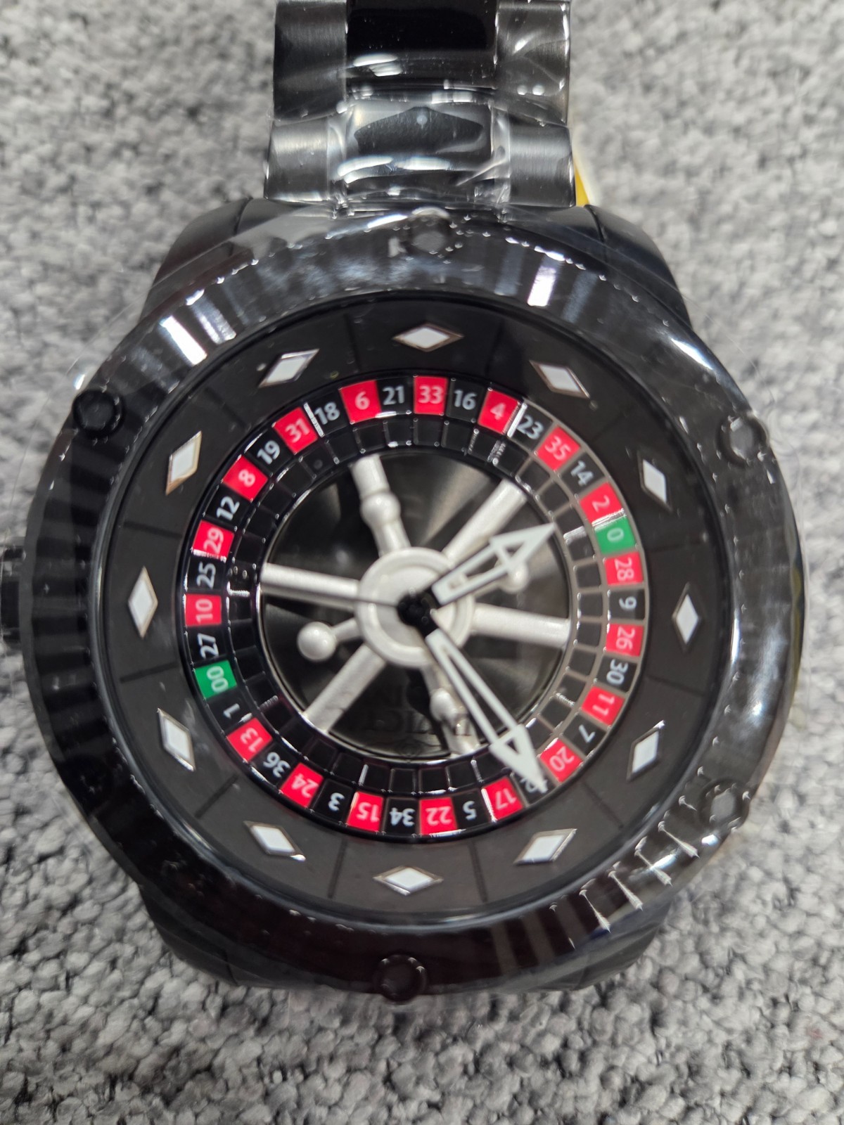🔥28712 Invicta Specialty ROULETTE Monte Carlo AUTOMATIC Men’s Watch 52mm Black