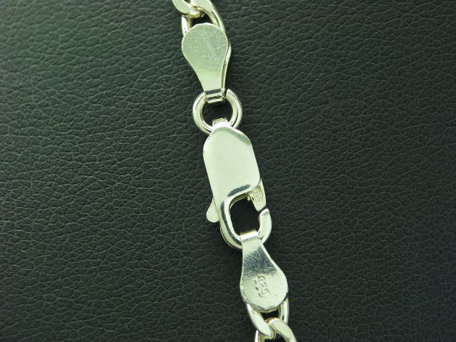 925 Sterling Silver Curb Chain / Real Silver / 65.5cm / 16.8g