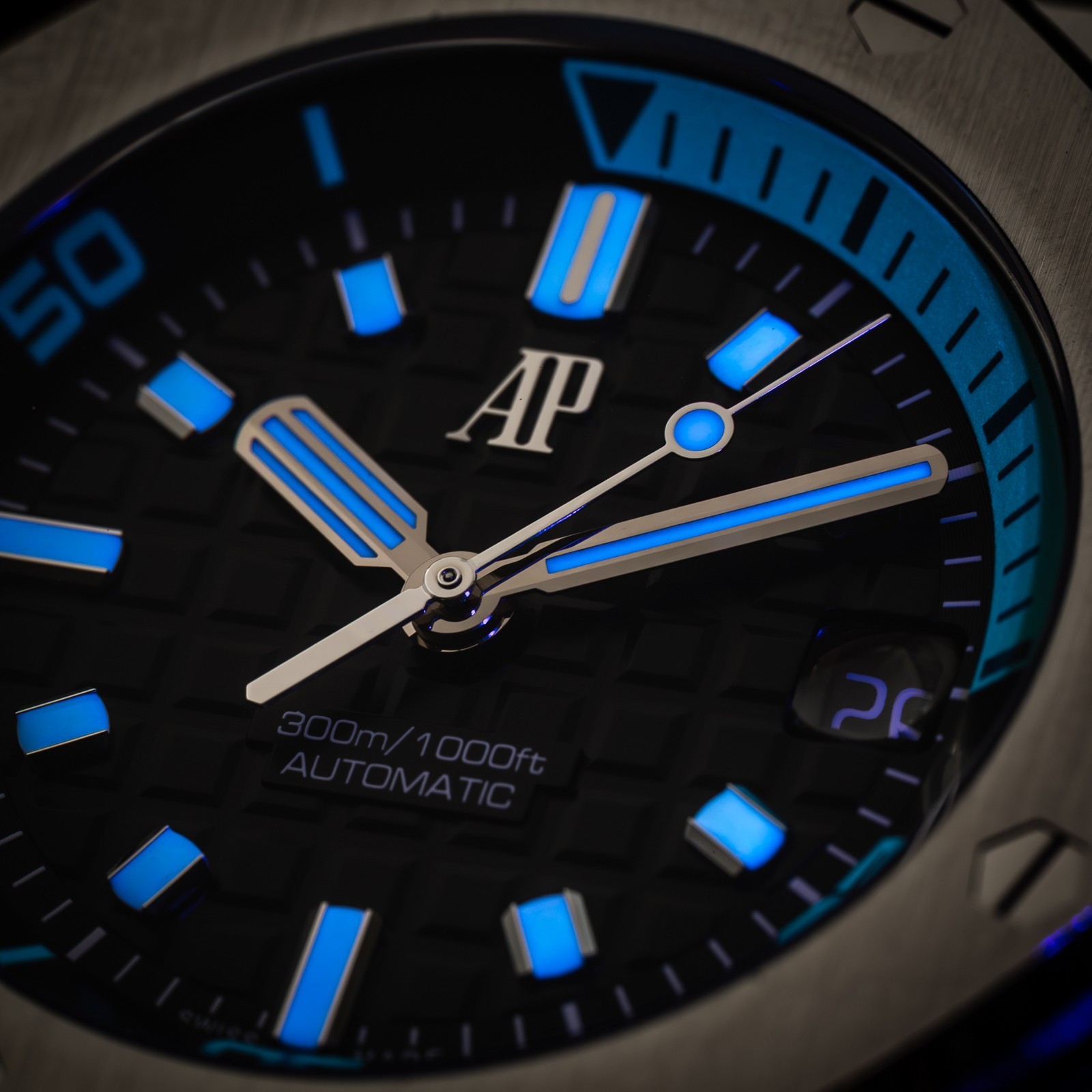 Audemars Piguet Royal Oak Offshore Diver Turquoise 42mm 15720ST.OO.A355CA.01