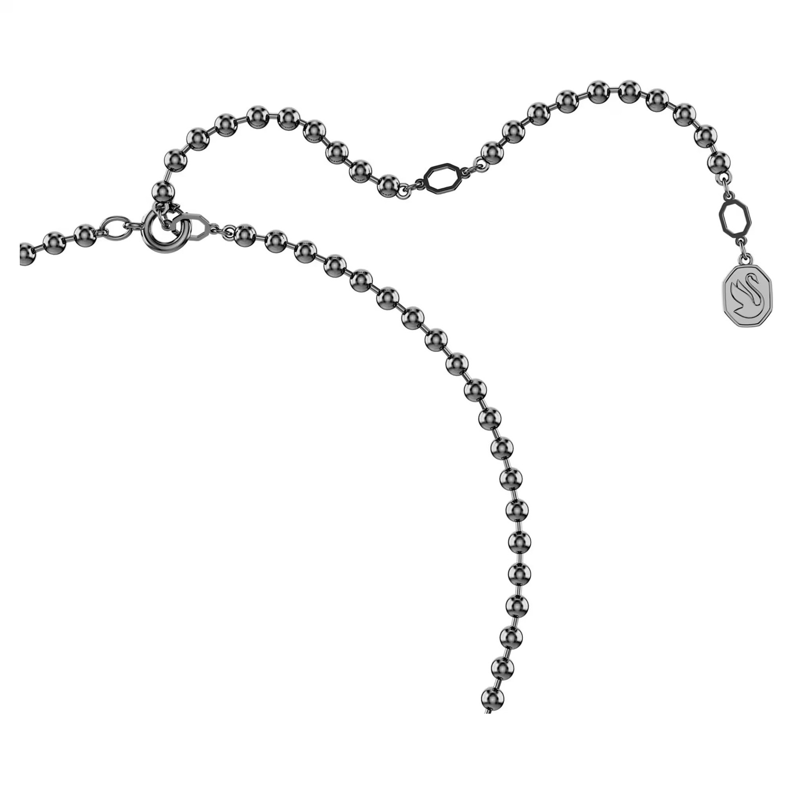Swarovski Dextera Octagon Pendant, Octagon Shape, Black, Ruthenium 5724595