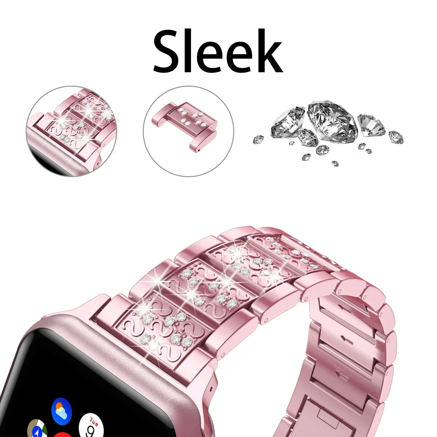 Bling Diamond Band for Apple Watch Ultra 2 49mm 10 46mm 40mm 45mm 44mm 41mm 42mm