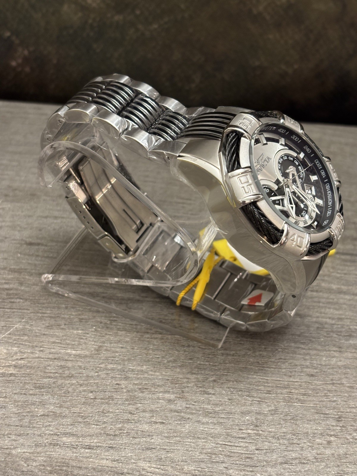 Invicta Bolt Chronograph Quartz Silver and Black Dial Men’s Watch 29569