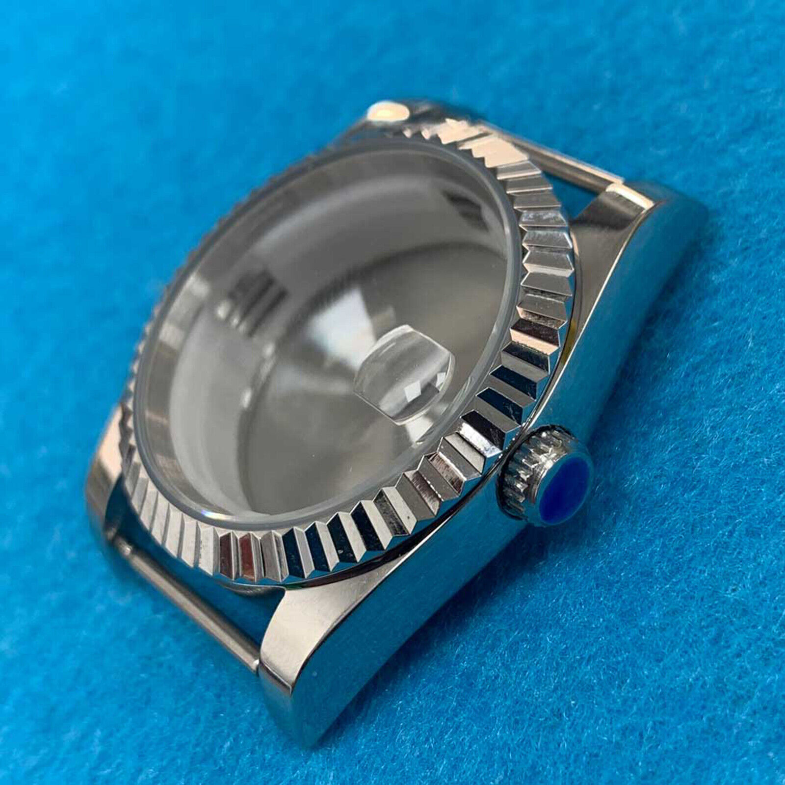 36MM Stainless Steel Watch Case Mineral Glass For 8215/ 2813/8205 Watch Movement