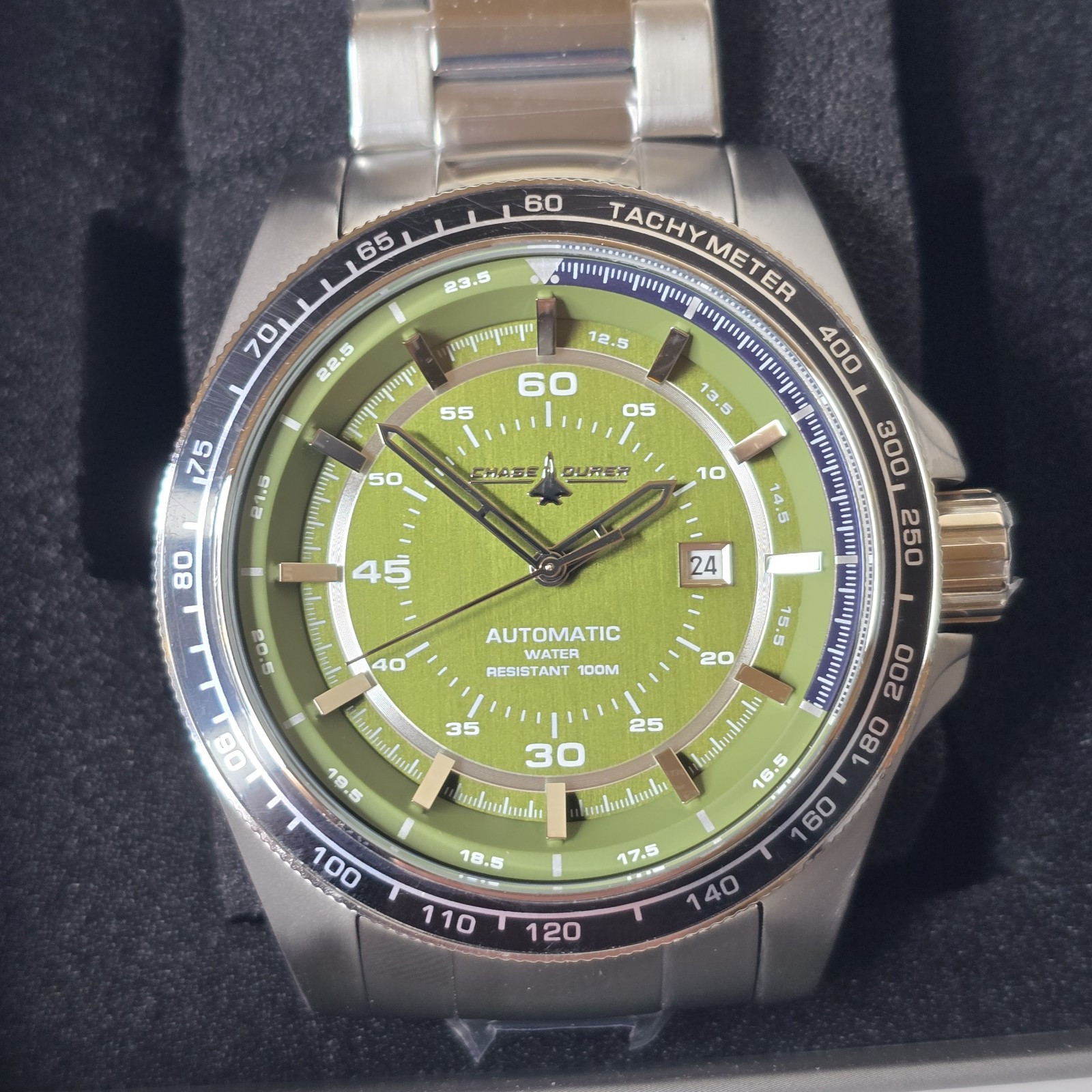 Chase-Durer Automatic Green Dial Men’s Watch 50mm CDW-0159