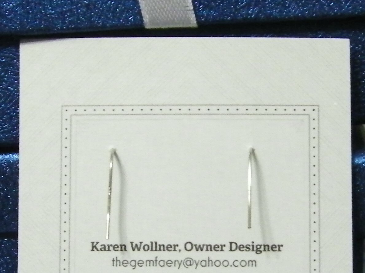 Sterling Silver Wire-Wrap Natural RAINBOW MOONSTONE Earrings #121…Handmade USA