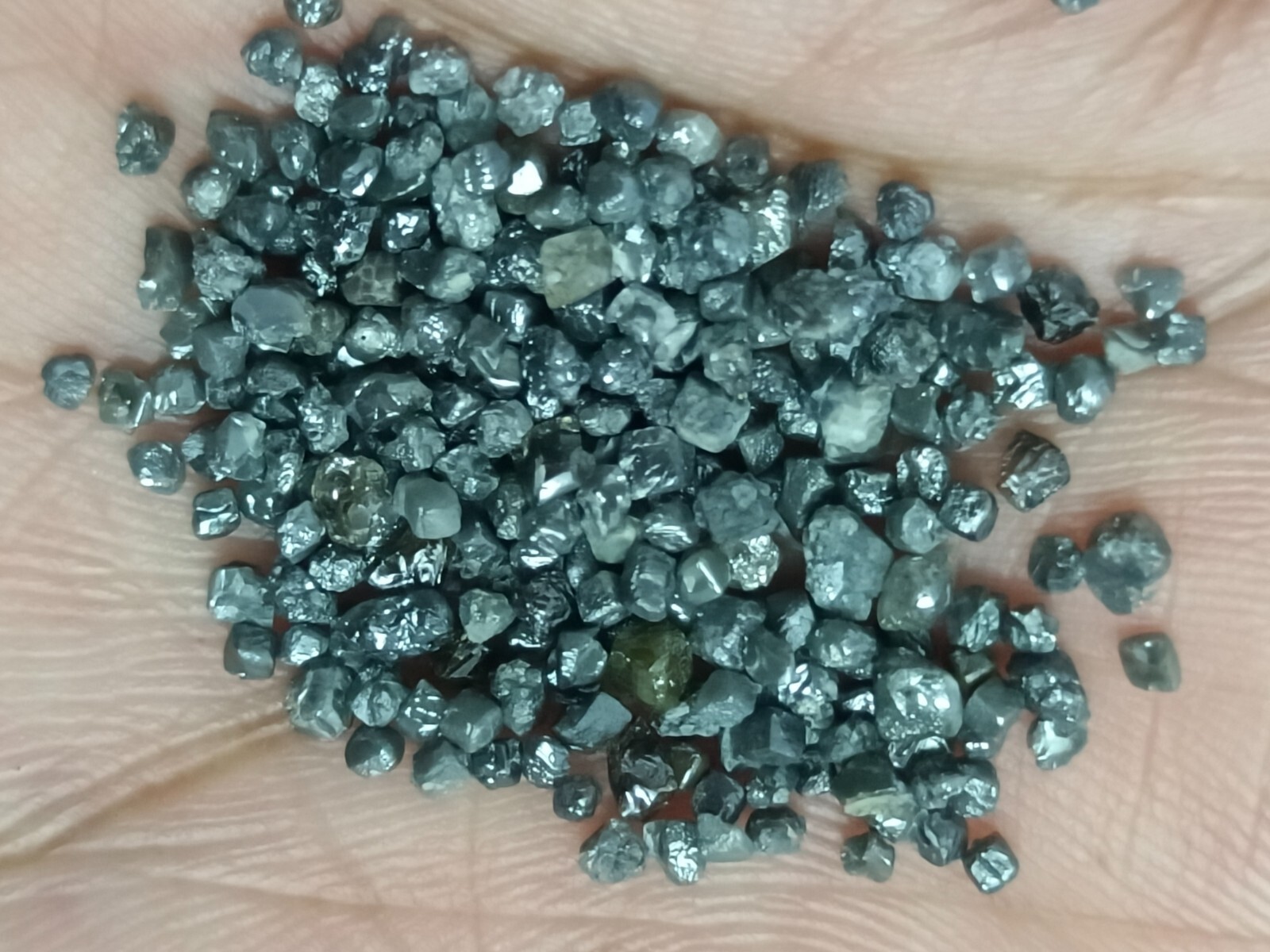 20.00 Ct Rare Black Natural Rough Loose Diamonds – Uncut Raw Stones for Jewelry