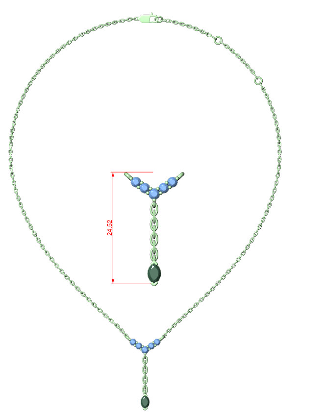 Natural Certified VVS1 D Diamond Women Luxury Designer Pendant 14k Gold Over