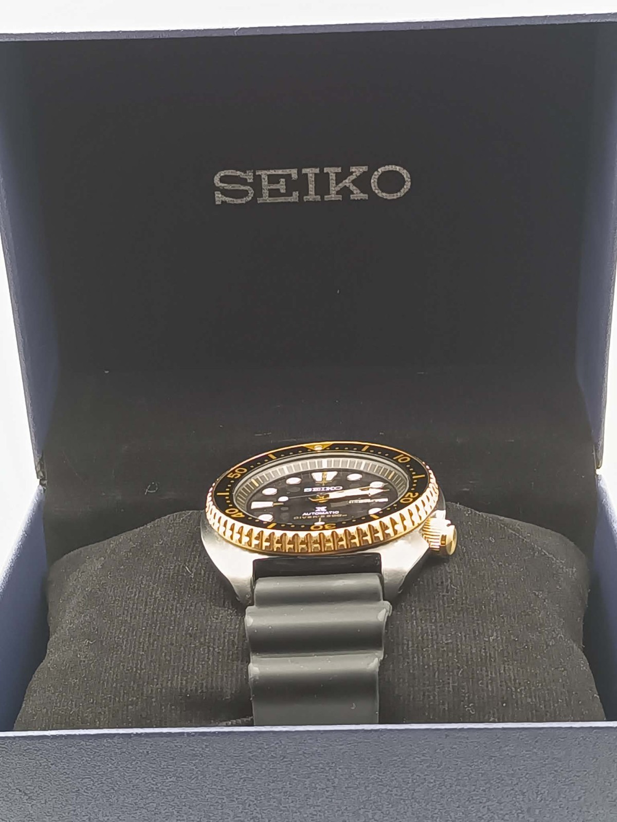 Seiko Prospex SRPD46K1 Black Gold Turtle Automatic Diver 200M Special Edition