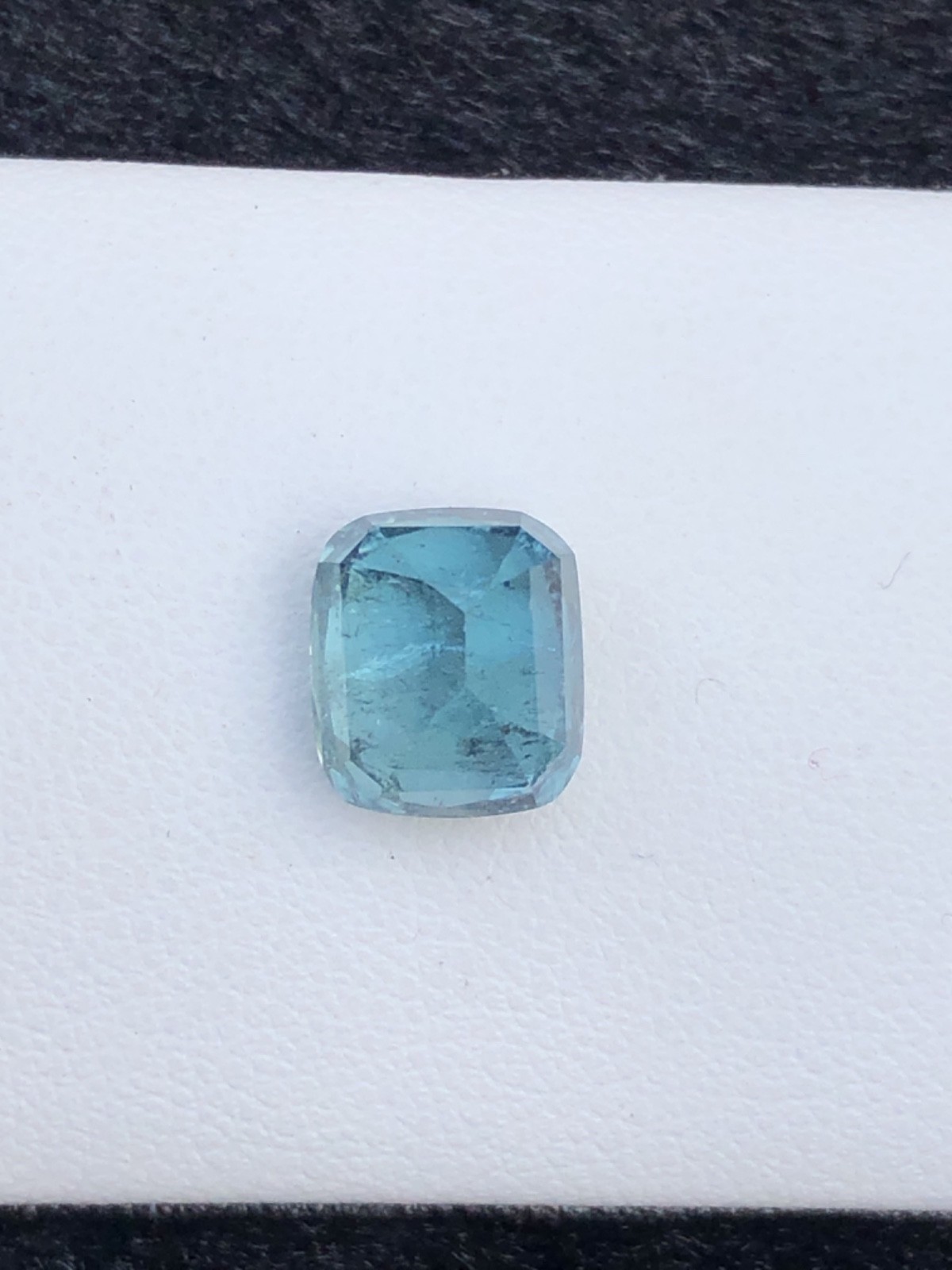 Natural 4.7 carats Blue Tourmaline Cushion Cut Untreated Afghanistan Gem