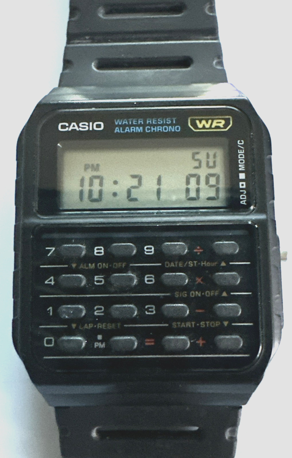 Casio “Back II the Future/Breaking Bad” Digital Calculator Watch CA-53W-1 Vtg