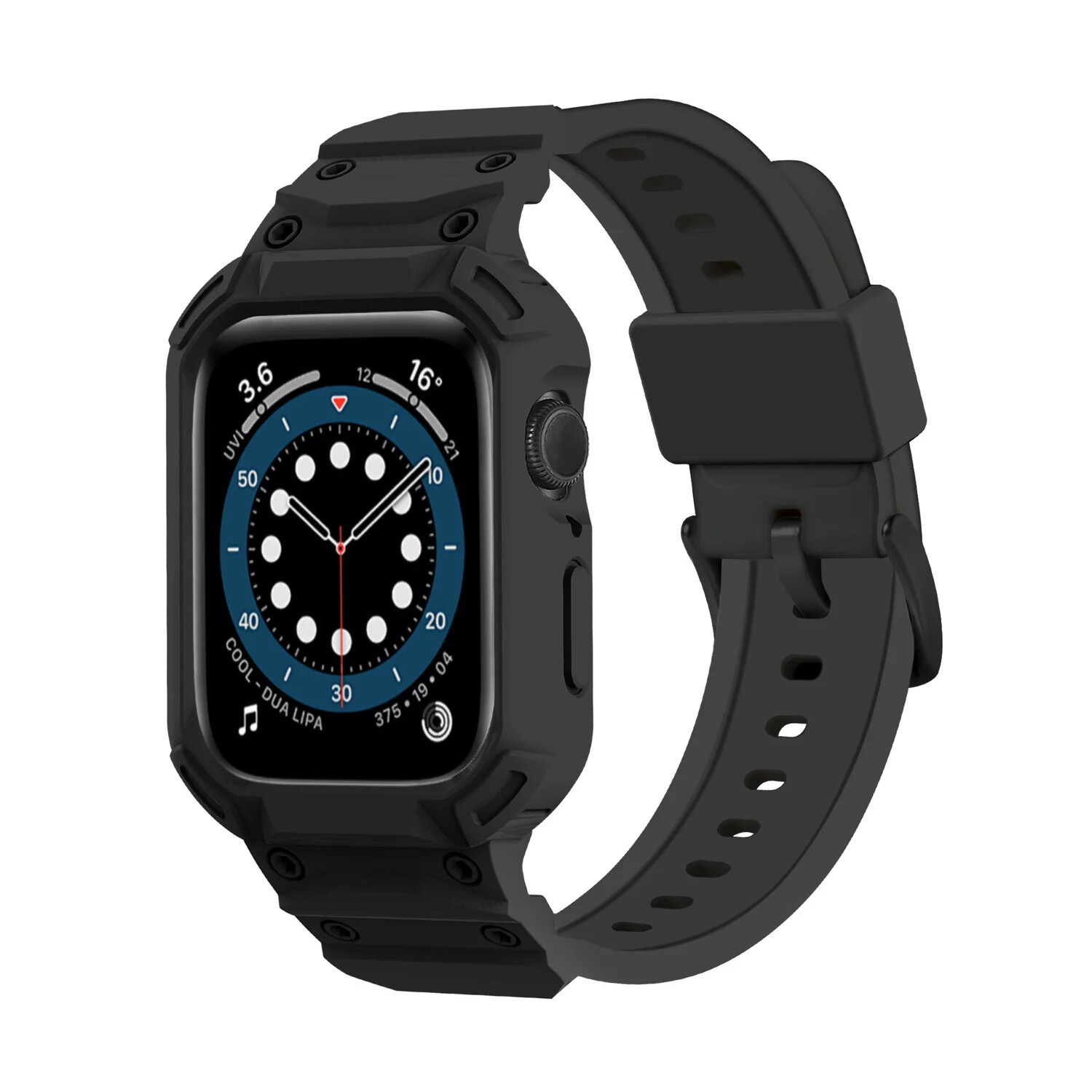 Protect TPU Rubber Case for Apple Watch Strap Series 10 42 46mm Watch Band Cover